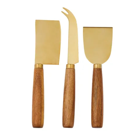 Barker Steel/Wood Cheese Knives