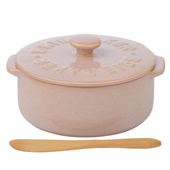 Loire Ceramic Brie Baker - Dusty Pink