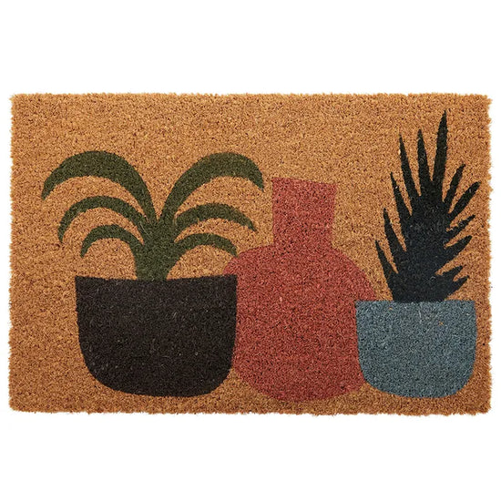 Coloured Pots Doormat