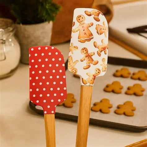 Set/2 Gingerbread Silicon Spatula set