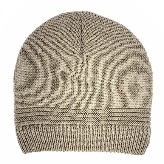 Knitted Fleece lined Beanie Oatmeal