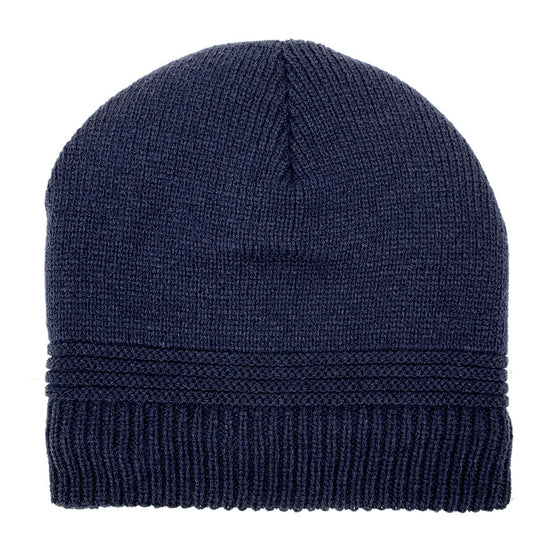 Knitted Fleece lined Beanie Navy