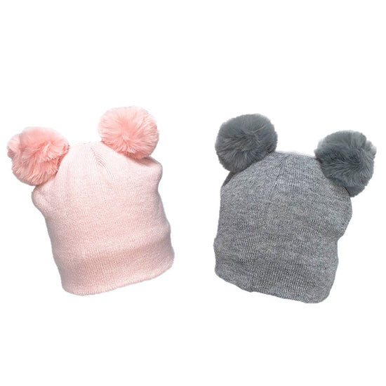 Baby Beanie Double layer with Pom Pom