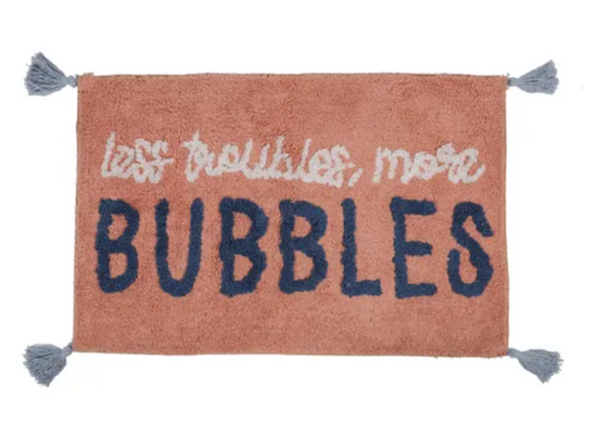 More Bubbles Cotton Bathmat