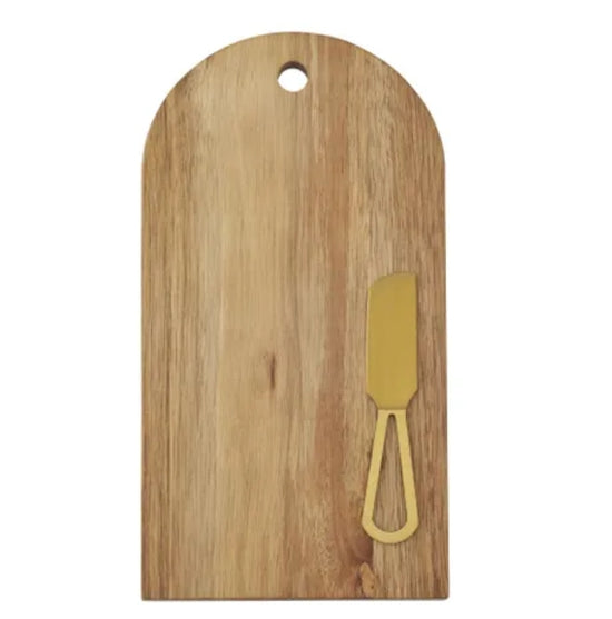 Axel Acacia Board with Cheese Knife
