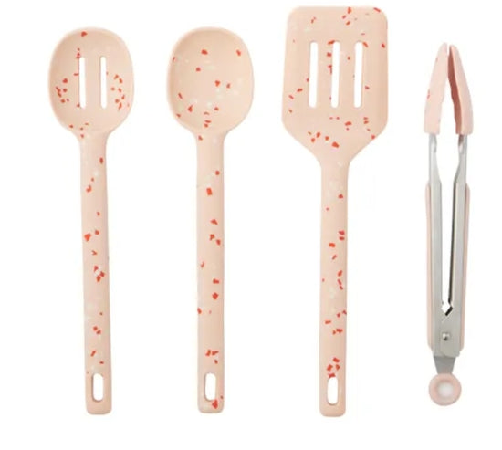 Gem 4-Piece Silicone & Stainless Steel Tool Set