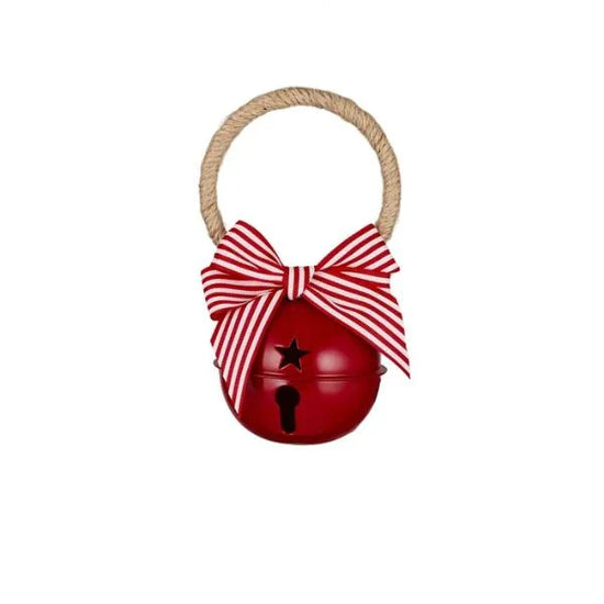 Metal Bell Doorhanger- Red
