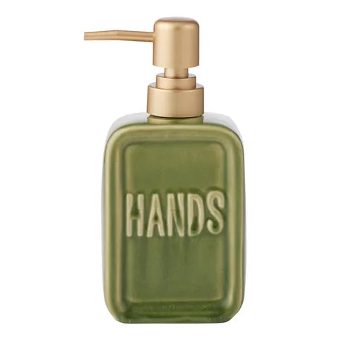 Hands Ceramic Soap Dispenser- Olive