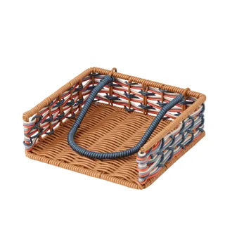 Veda Woven Napkin Holder - Blue