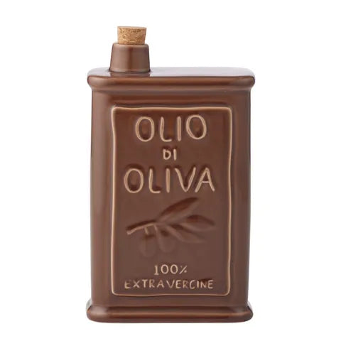 Olio Ceramic Oil Bottle- Cocoa