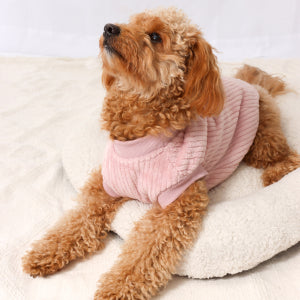 Frank Barker Pink Velvet Dog Coat Large